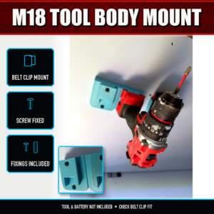 Milwaukee M18 Tool Body Mount Holder | Toolbox Organiser