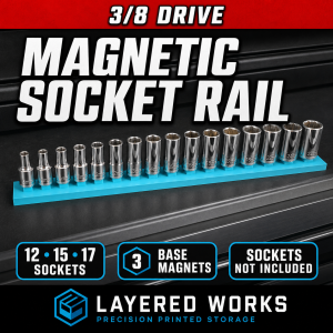 3/8 Socket Organiser Rail | Socket Holder