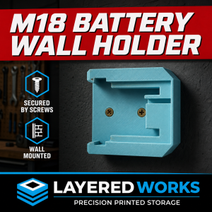 Milwaukee M18 Battery Holders | Secured By Screws