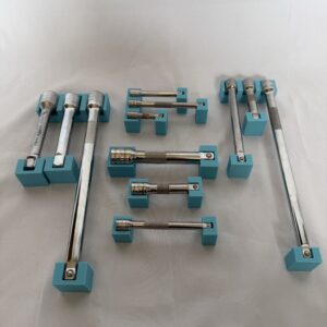 1/4, 3/8 and 1/2 Drive Magnetic Extension Holder Organisers