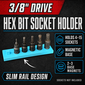 3/8" Hex Bit Socket Holder | Magnetic Socket Organiser