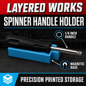 Halfords Advanced 1/4" Spinner Handle Holder | Magnetic Toolbox Organiser