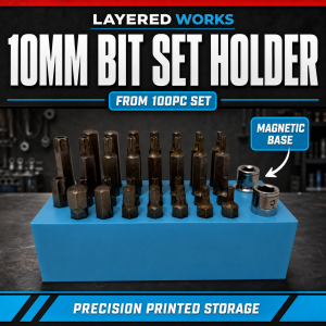 Halfords Advanced 10mm Bit Set Holder (from 100pc Set) | Magnetic