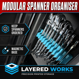 Modular Magnetic Spanner Organiser | Drawer Organiser