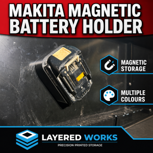 Makita 18V Magnetic Battery Holder/Cover | Multiple Colours | Battery Organiser