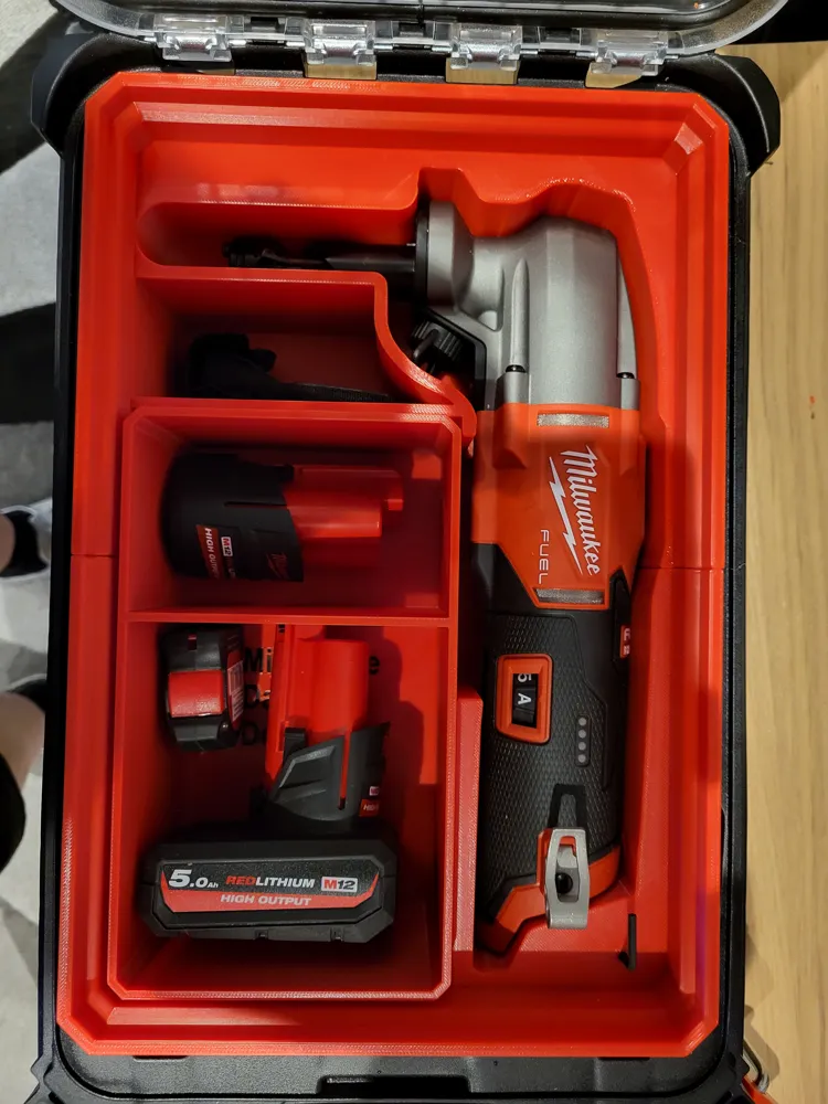 Milwaukee M12 Nibbler PACKOUT Organiser Insert 4 Milwaukee M12 Nibbler PACKOUT Organiser Insert - Image 4