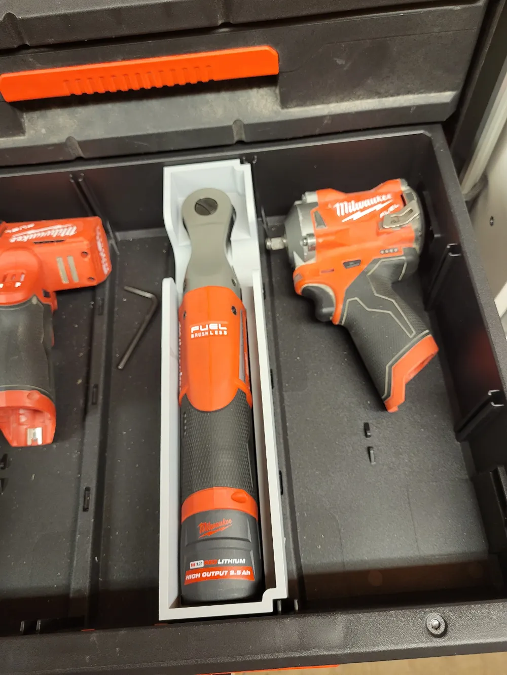 Milwaukee M12 FUEL Ratchet Slim PACKOUT Insert 7 Milwaukee M12 FUEL Ratchet Slim PACKOUT Insert - Image 7