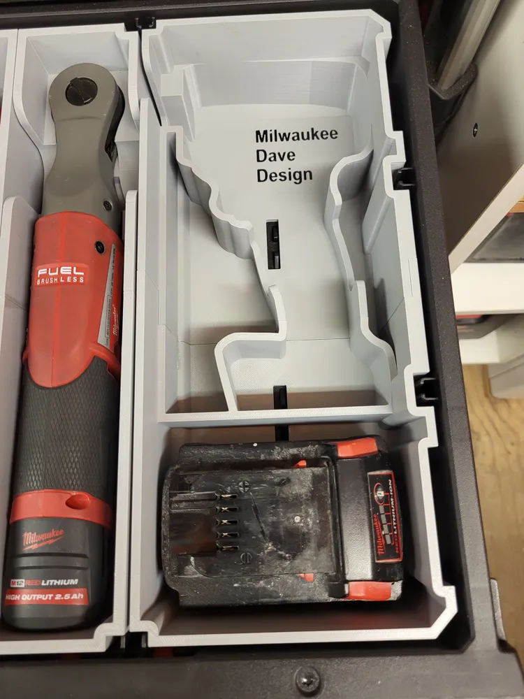 Milwaukee M18 Impact Wrench PACKOUT Drawer Insert 4 Milwaukee M18 Impact Wrench PACKOUT Drawer Insert - Image 4