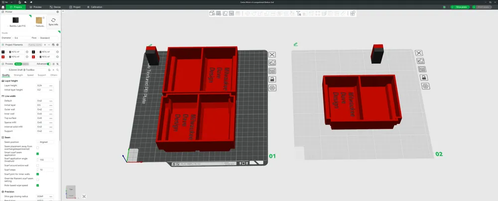 Milwaukee PACKOUT Drawer Centre Bins – Bottom Set 3 Milwaukee PACKOUT Drawer Centre Bins – Bottom Set - Image 3