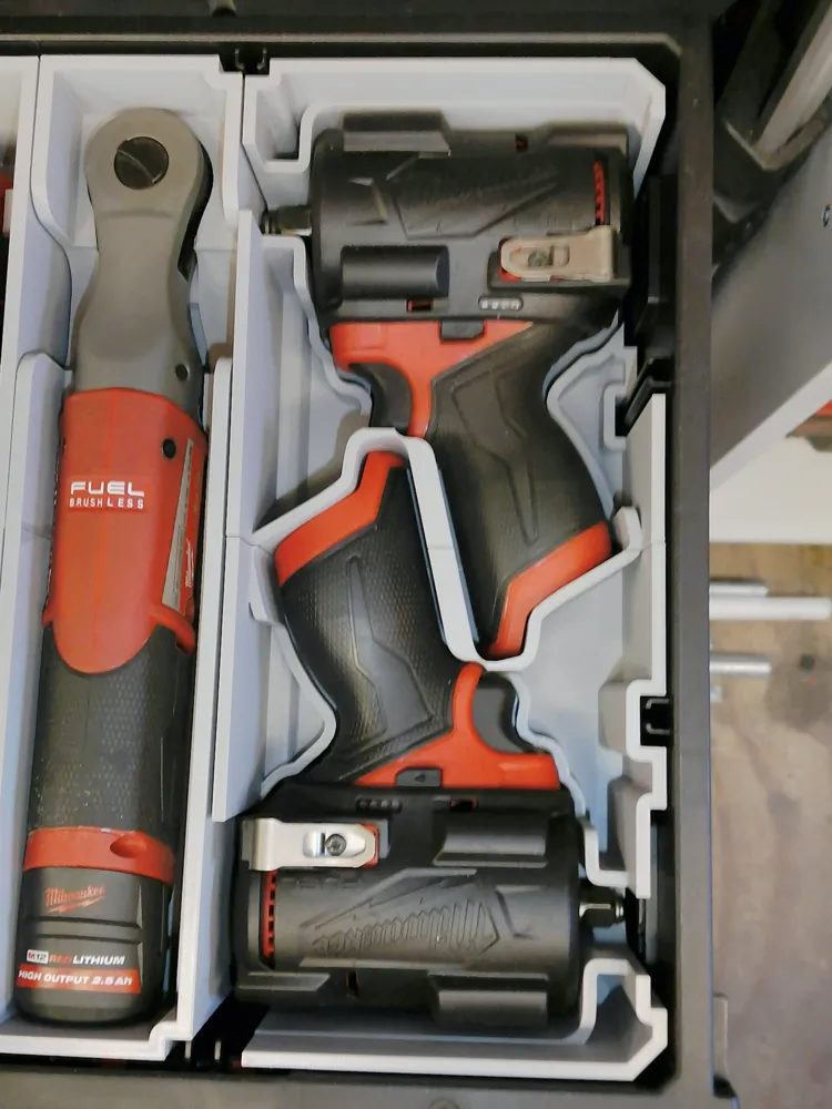 Milwaukee M12 Gen 3 Twin Impact PACKOUT Insert 9 Milwaukee M12 Gen 3 Twin Impact PACKOUT Insert - Image 9