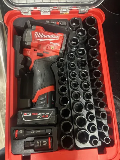 Milwaukee M12 Stubby Impact & Socket PACKOUT Insert 10 Milwaukee M12 Stubby Impact & Socket PACKOUT Insert - Image 10