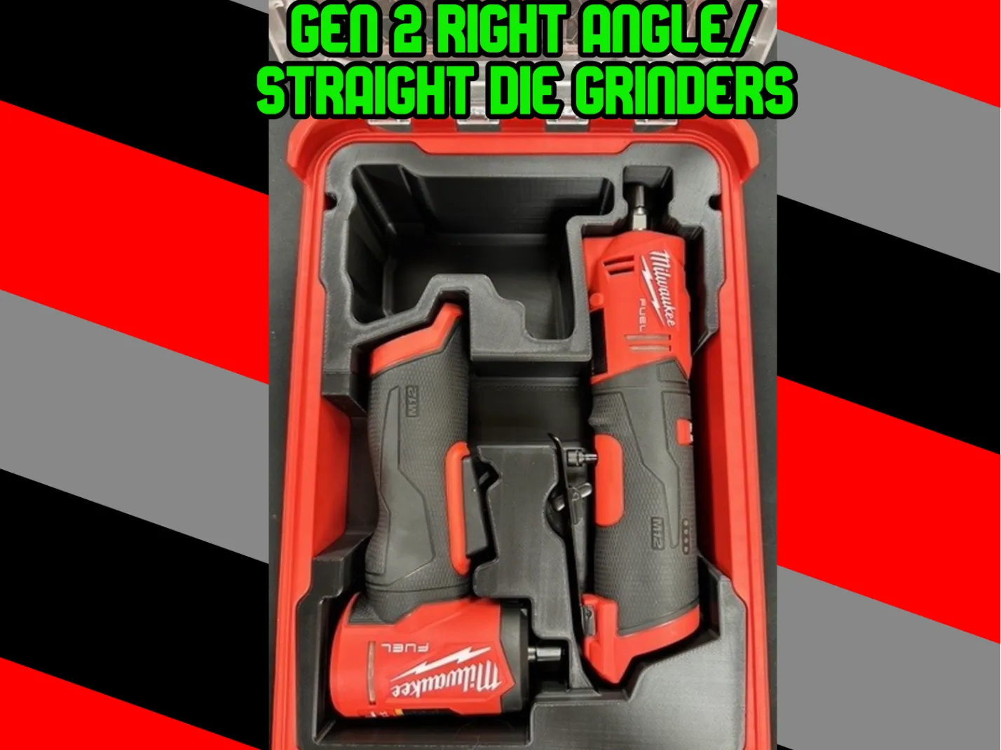 Milwaukee M12 Gen 2 Die Grinder Duo PACKOUT Insert 2 Milwaukee M12 Gen 2 Die Grinder Duo PACKOUT Insert - Image 2