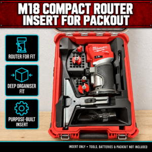Milwaukee M18 Compact Router Insert for PACKOUT