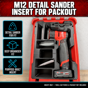 Milwaukee M12 Detail Sander Insert for PACKOUT