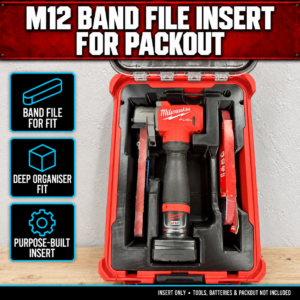 Milwaukee M12 Band File Insert for PACKOUT
