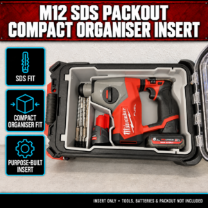 Milwaukee M12 SDS PACKOUT Compact Organiser Insert