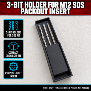 3-Bit Holder for M12 SDS PACKOUT Insert