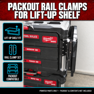 Milwaukee PACKOUT Rail Clamps for Lift-Up Shelf