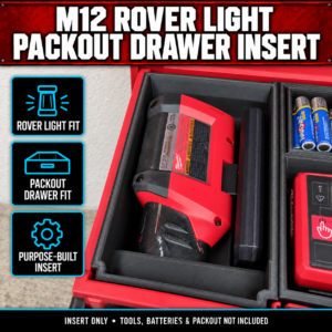Milwaukee M12 Rover Light PACKOUT Drawer Insert