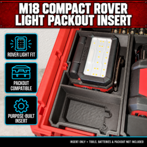 Milwaukee M18 Compact Rover Light PACKOUT Insert