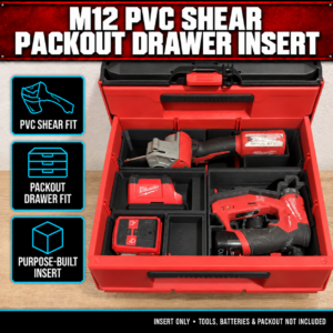 Milwaukee M12 PVC Shear PACKOUT Drawer Insert