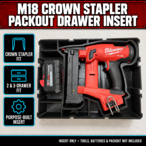 Milwaukee M18 Crown Stapler PACKOUT Drawer Insert