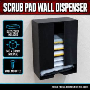 Scrub Pad Wall Dispenser with Dust Cover