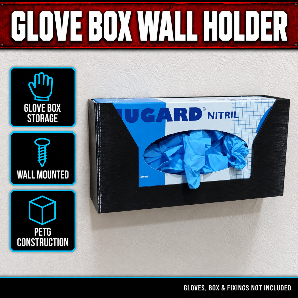 Nitrile Glove Box Wall Holder 1 Nitrile Glove Box Wall Holder