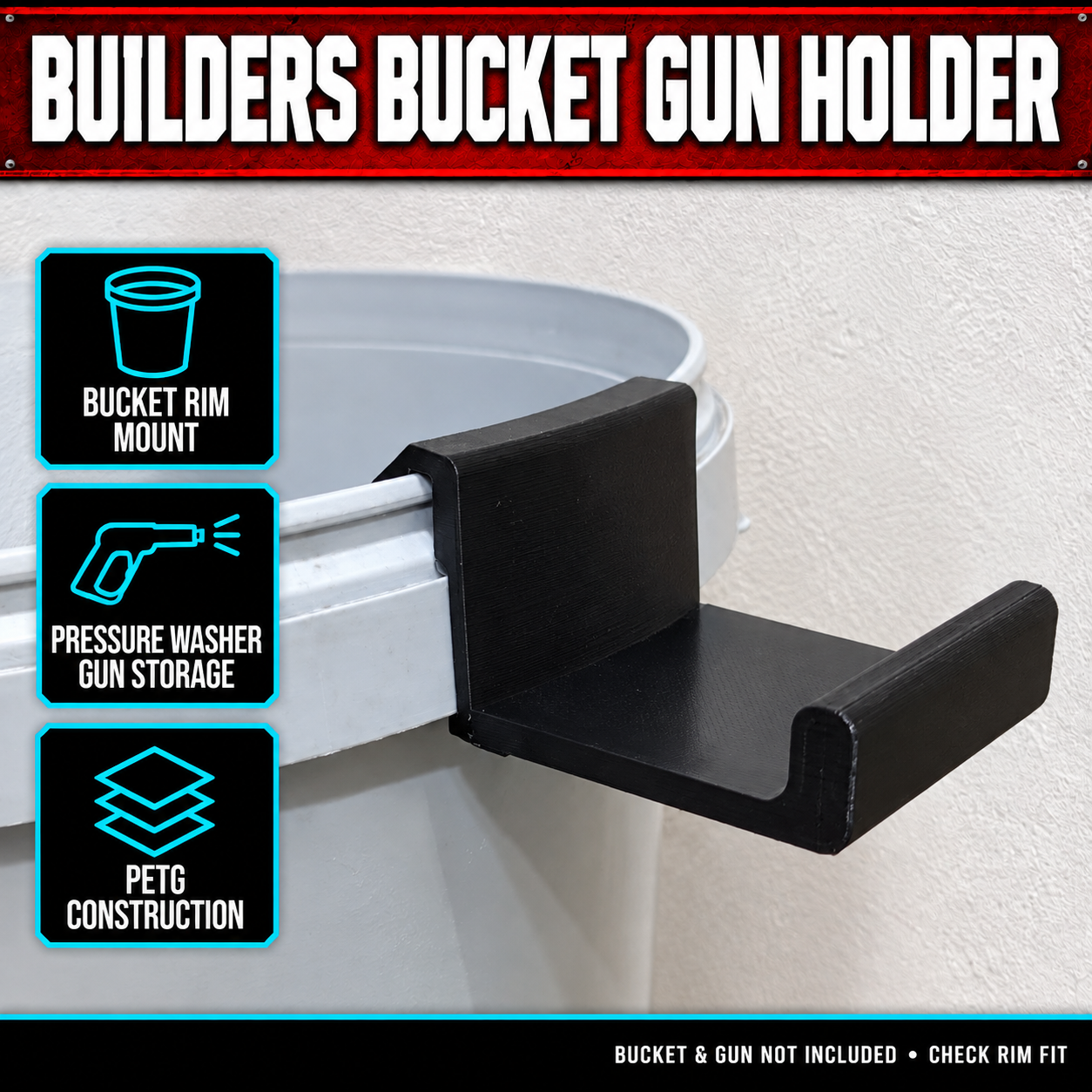Pressure Washer Gun Bucket Holder 1 Pressure Washer Gun Bucket Holder
