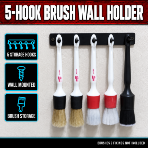 5-Hook Detailing Brush Wall Holder