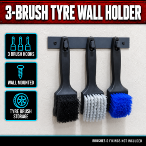 3-Tire-Brush Wall Holder