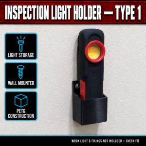Inspection Work Light Wall Holder - Type 1