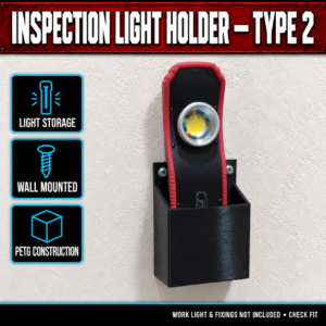Inspection Work Light Wall Holder - Type 2