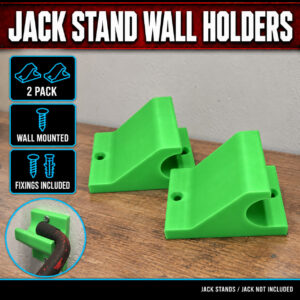 Jack Stand & Floor Jack Wall Holders – 2 Pack – product features and example use