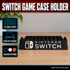 Nintendo Switch Game Case Holder – 12 Slots – product features and example use
