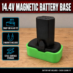 Snap-on 14.4V Magnetic Battery Base – product features and example use