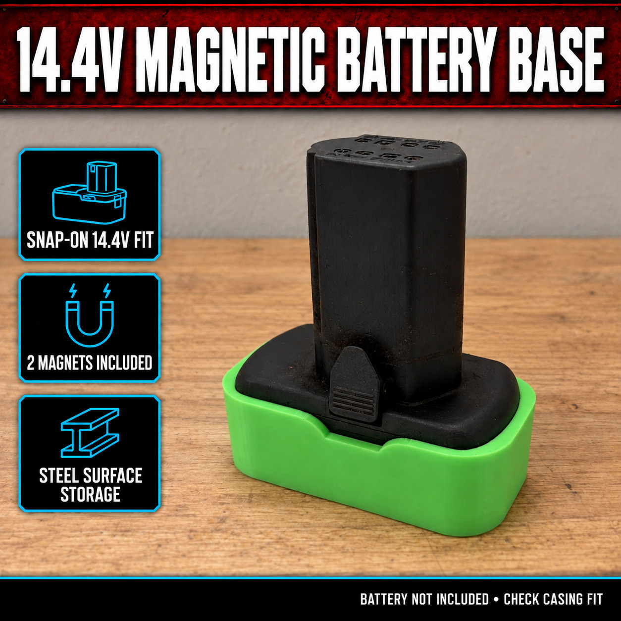 Snap-on 14.4V Magnetic Battery Base 1 Snap-on 14.4V Magnetic Battery Base – product features and example use