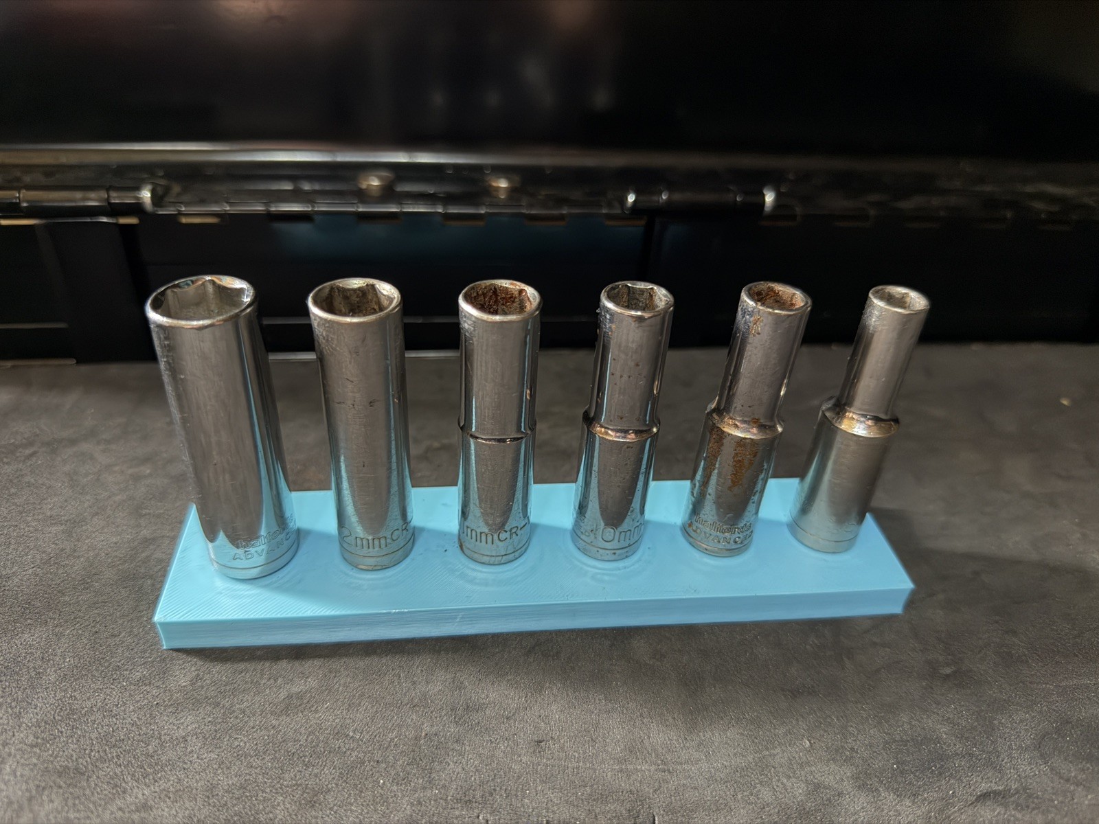 Halfords Advanced 3/8" Deep Socket Holder | Magnetic Socket Organiser 1 Halfords Advanced 3/8" Deep Socket Holder | Magnetic Socket Organiser