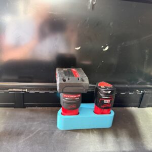 Milwaukee M12 Magnetic Battery Holder | Toolbox Organiser