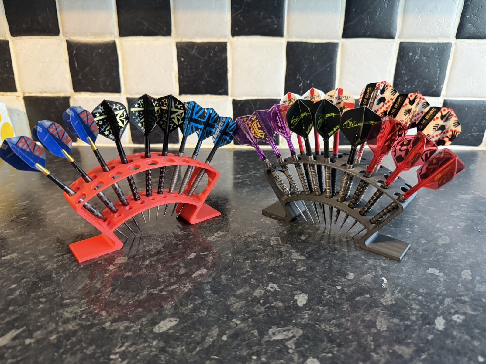 Dart Holder Stand Holds 27 Darts Multiple Colours 267528600326