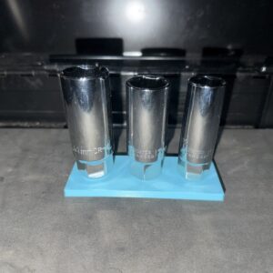 Halfords Advanced 3/8" Spark Plug Socket Holder (Holds 3) | Drawer Organiser