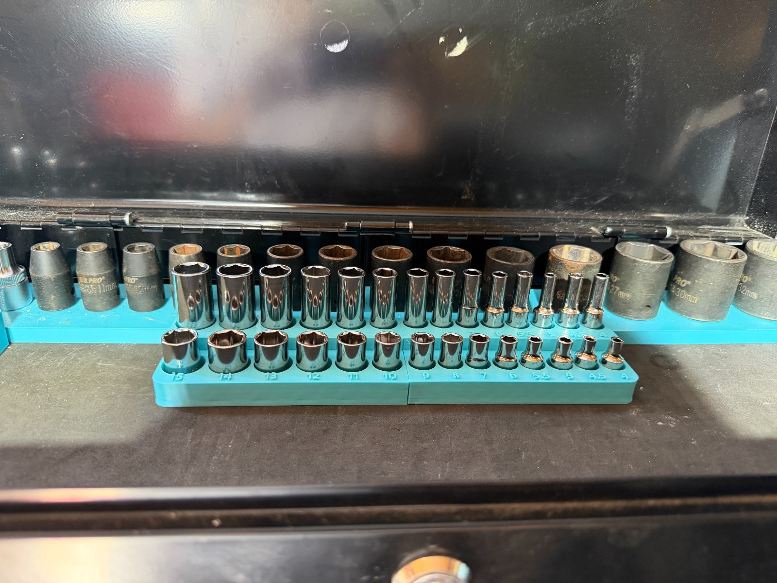 1/4 Deep & Shallow Socket Tray | Drawer Organiser | Toolbox Organiser 3 1/4 Deep & Shallow Socket Tray | Drawer Organiser | Toolbox Organiser - Image 3