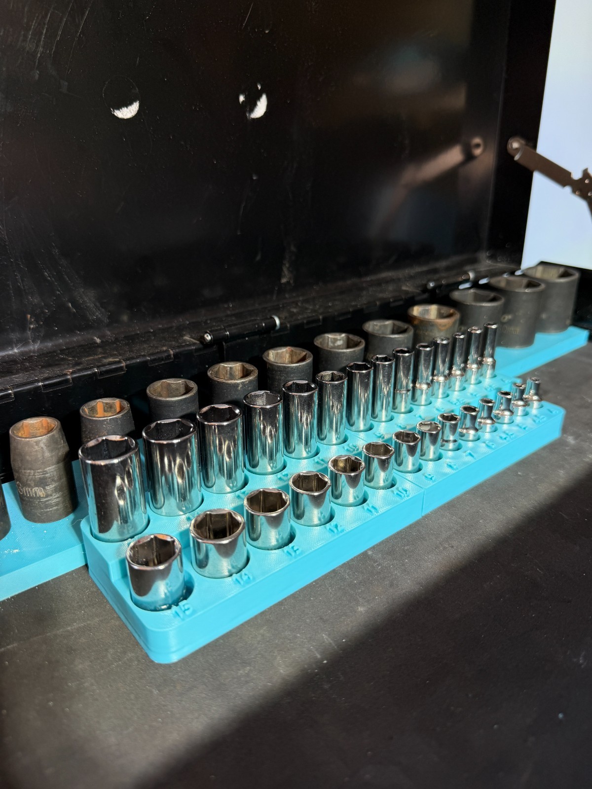 1/4 Deep & Shallow Socket Tray | Drawer Organiser | Toolbox Organiser 5 1/4 Deep & Shallow Socket Tray | Drawer Organiser | Toolbox Organiser - Image 5