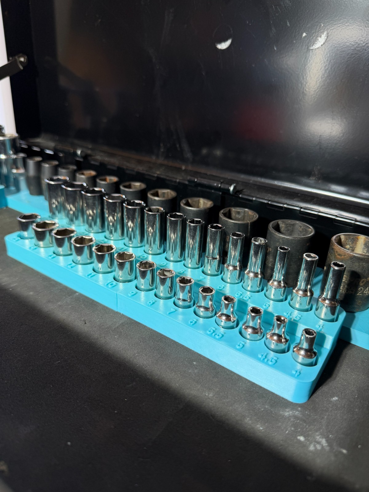 1/4 Deep & Shallow Socket Tray | Drawer Organiser | Toolbox Organiser 6 1/4 Deep & Shallow Socket Tray | Drawer Organiser | Toolbox Organiser - Image 6